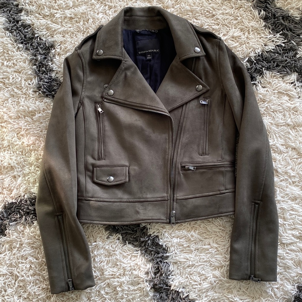 Banana Republic Suede NWOT Moto Jacket